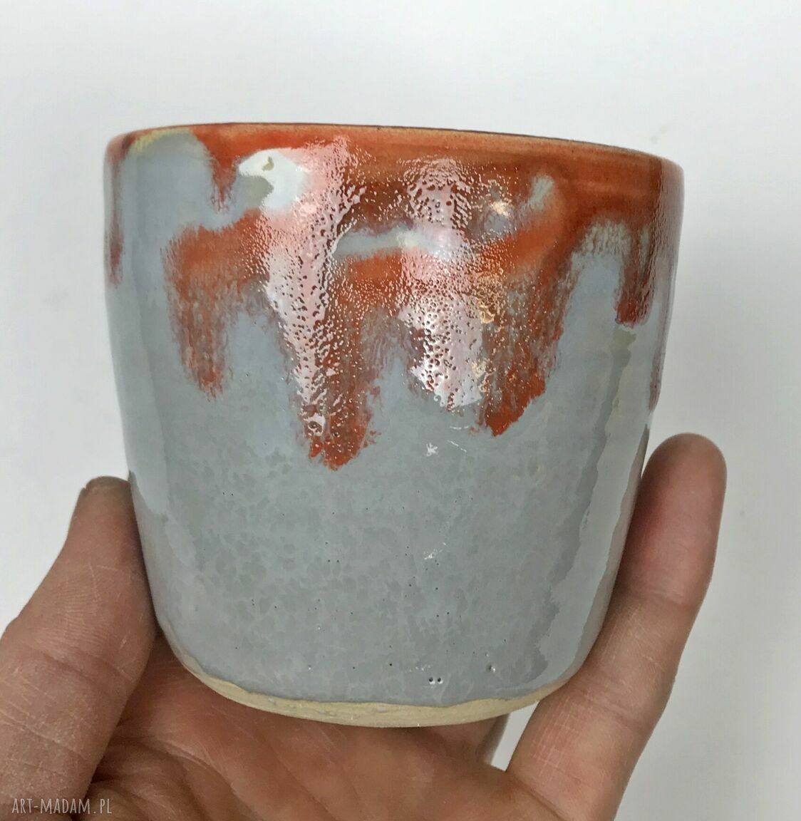 Ceramiczny komplet łazienkowy 'Kasztanka' - ręcznie robiony zestaw