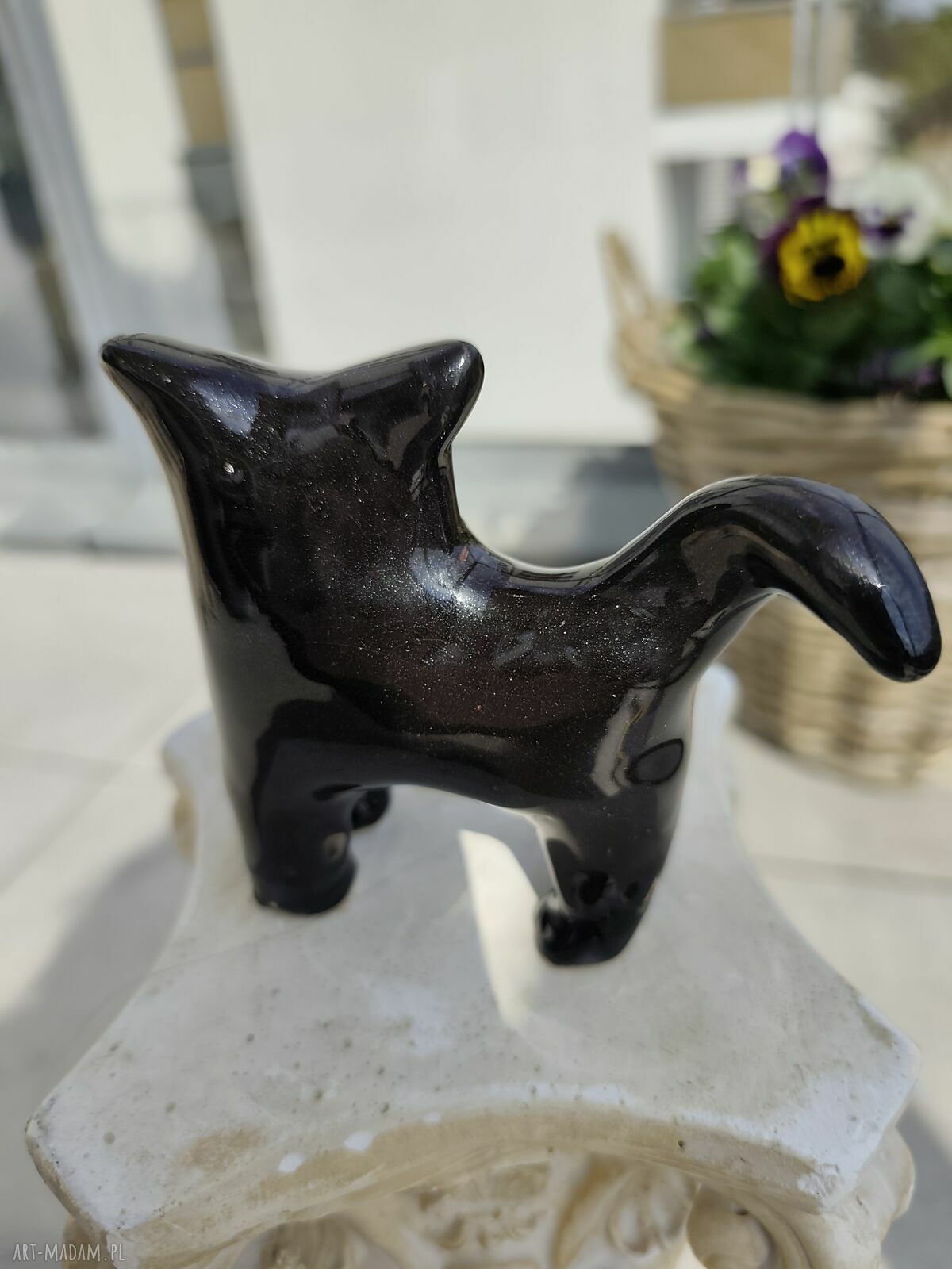Kot ceramiczny - figurka Wolna Chwila