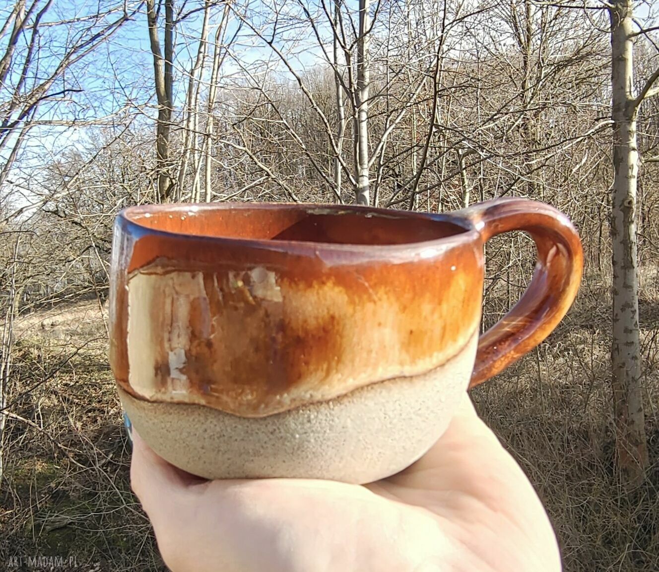 Ceramiczny kubek Shiraja C642 - dekoracja stołu i prezent na herbatę
