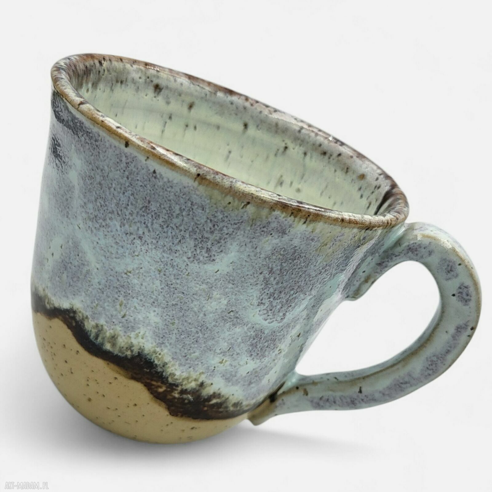 Ręcznie dekorowany ceramiczny kubek 300 ml na herbatę i kawę - prezent dla niej
