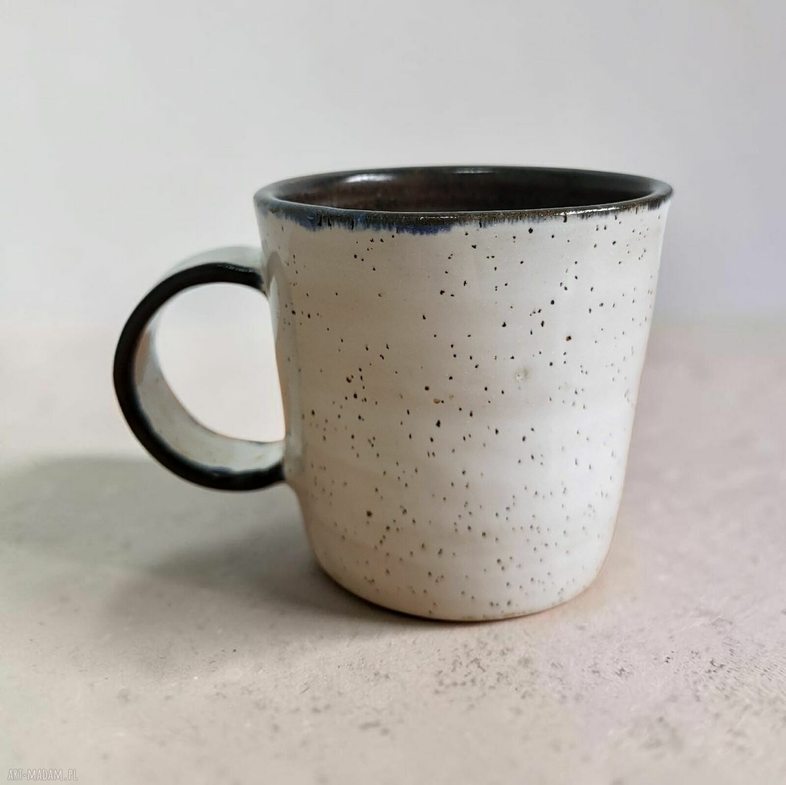 Ceramiczny kubek dla kawosza - ręcznie dekorowany, 300 ml