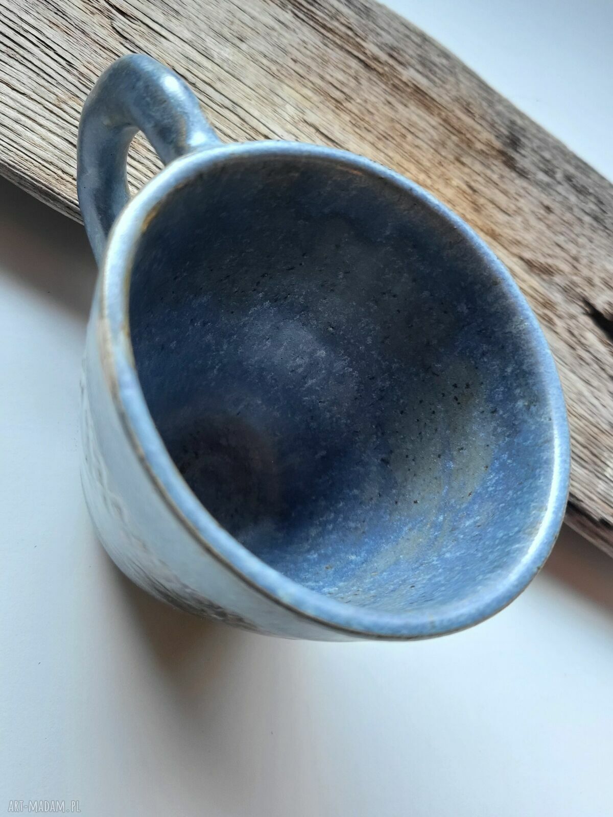 Artystyczny ceramiczny kubek na herbatę i kawę - 300 ml, ręcznie dopieszczany