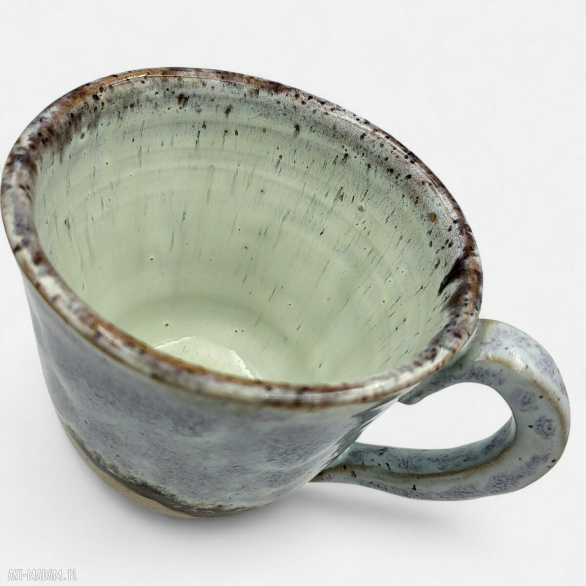Ręcznie dekorowany ceramiczny kubek 300 ml na herbatę i kawę - prezent dla niej