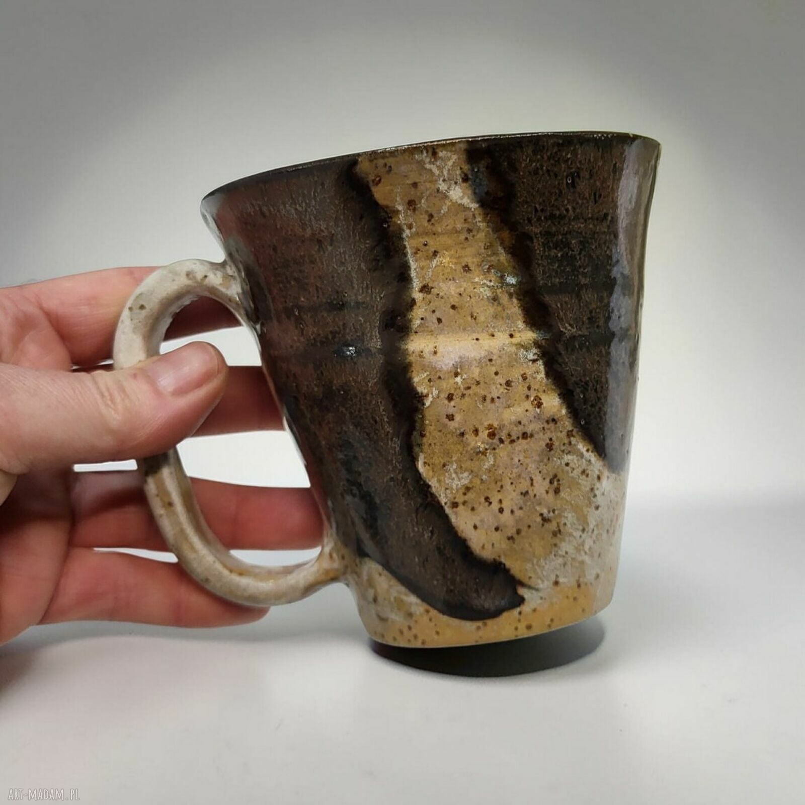 Ręcznie dekorowany ceramiczny kubek 300 ml do herbaty i kawy