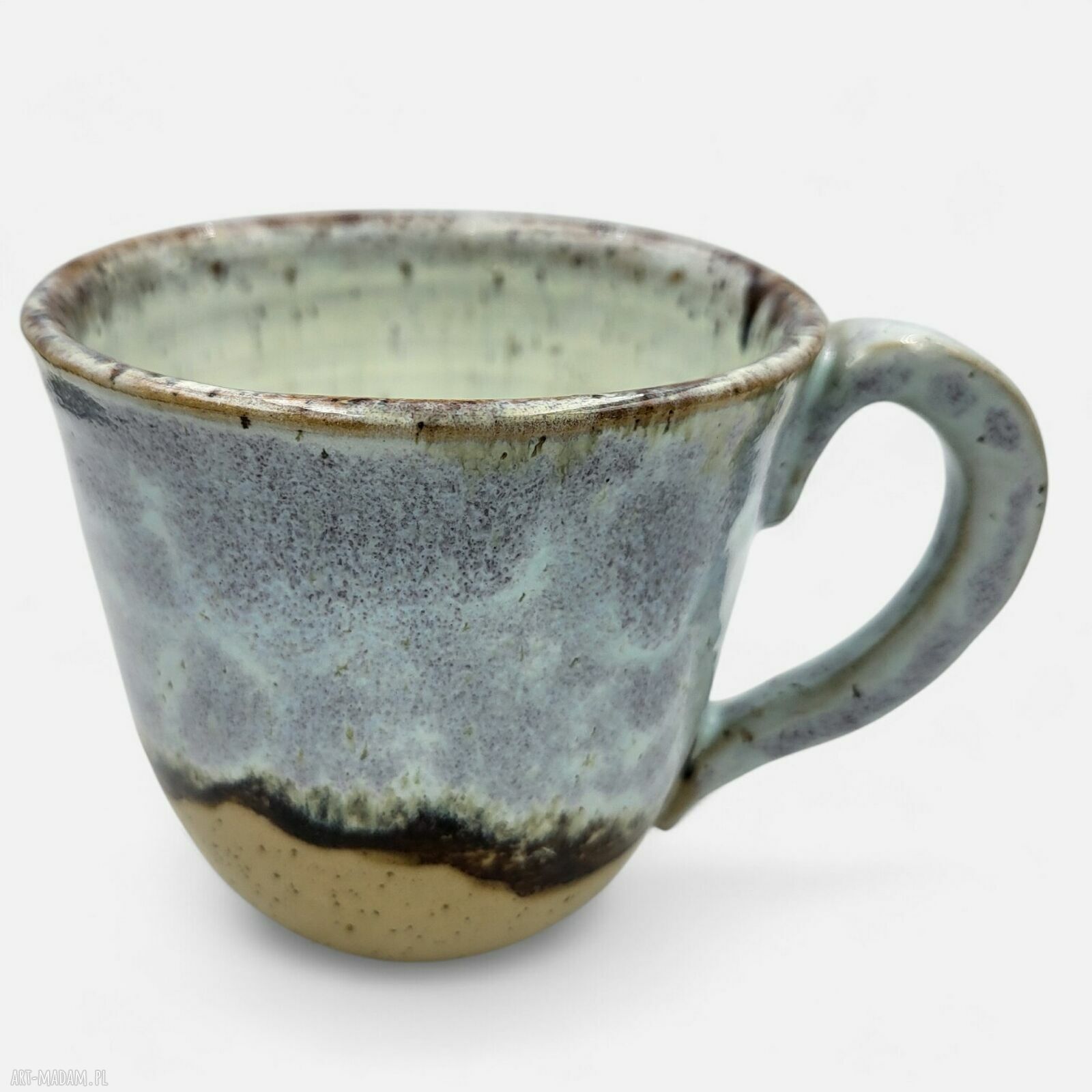 Ręcznie dekorowany ceramiczny kubek 300 ml na herbatę i kawę - prezent dla niej