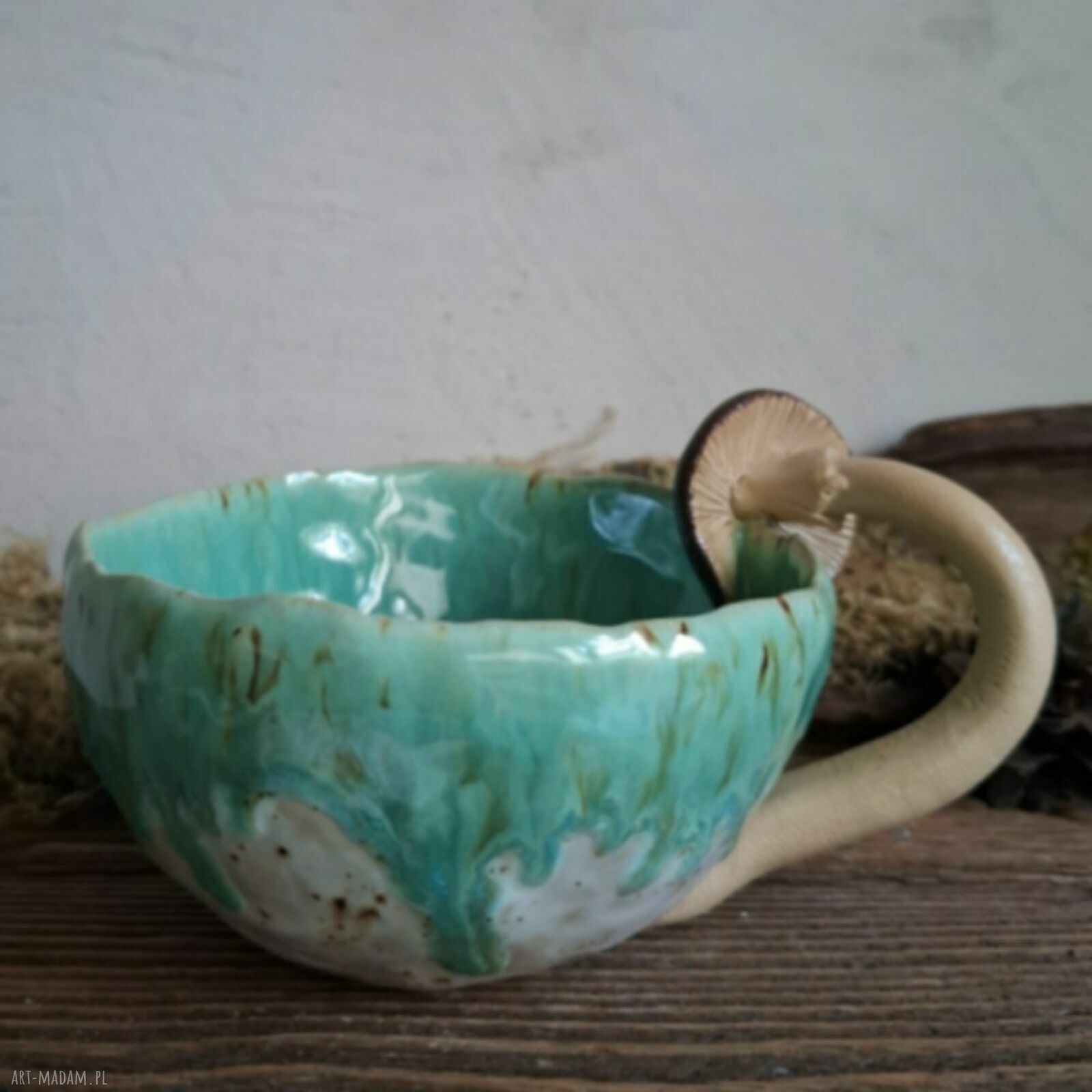 Kubek ceramiczny w kształcie grzybka - Grzybek
