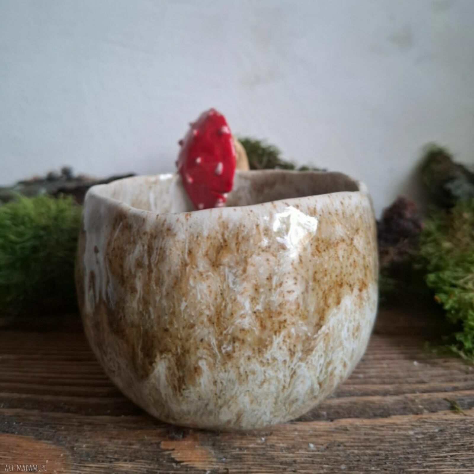 Kubek ceramiczny - Muchomor