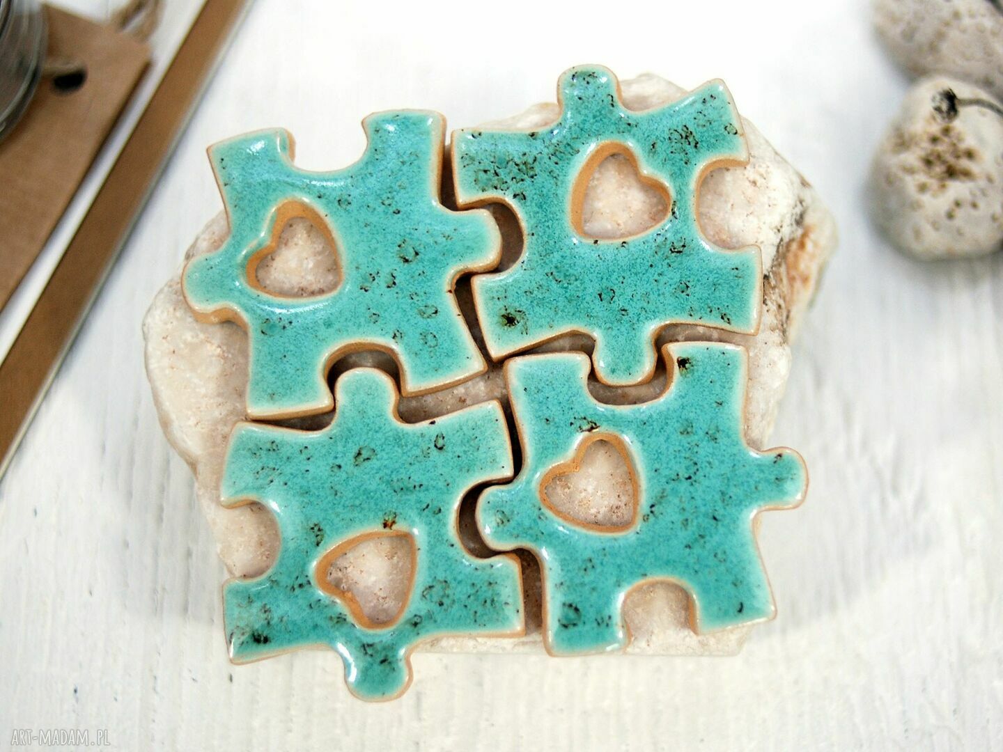 Ceramiczny magnes puzzle - dopasuj swój :)