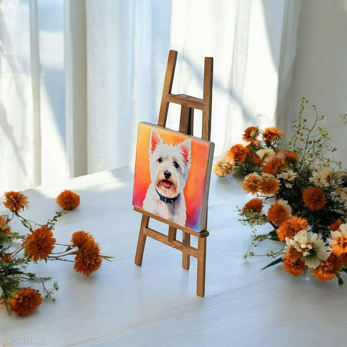 Ceramiczny magnes na lodówkę West Highland White Terrier