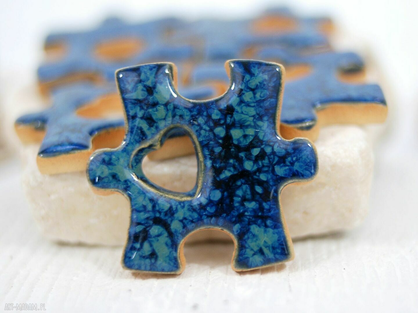 Ceramiczny magnes puzzle - dopasuj swój :)