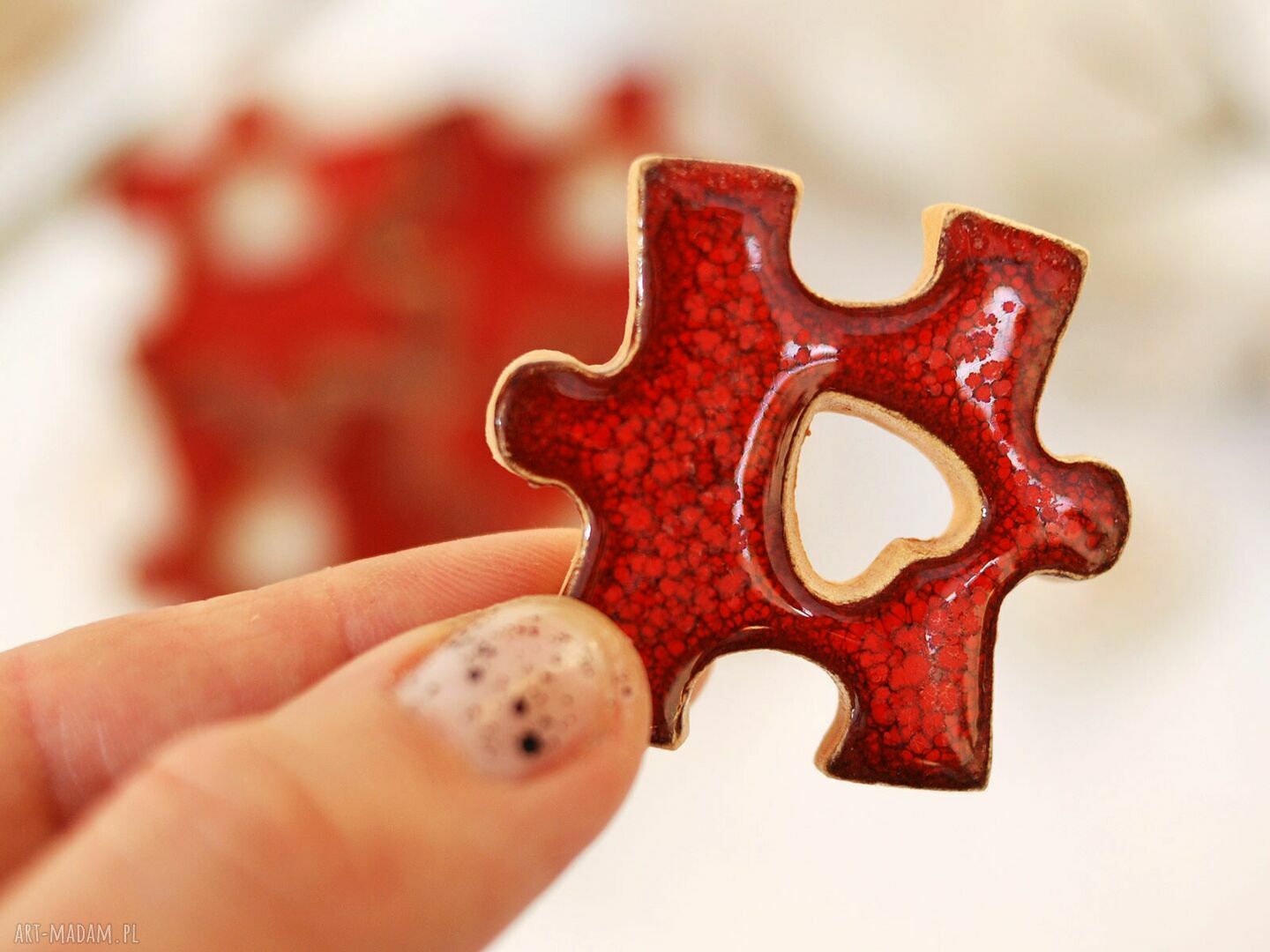 Ceramiczny magnes puzzle - dopasuj swój :)