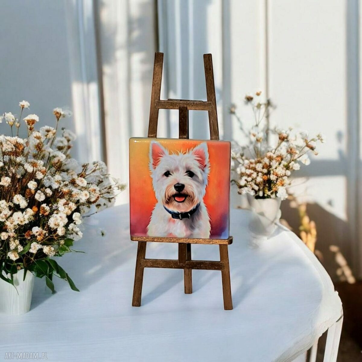 Ceramiczny magnes na lodówkę West Highland White Terrier
