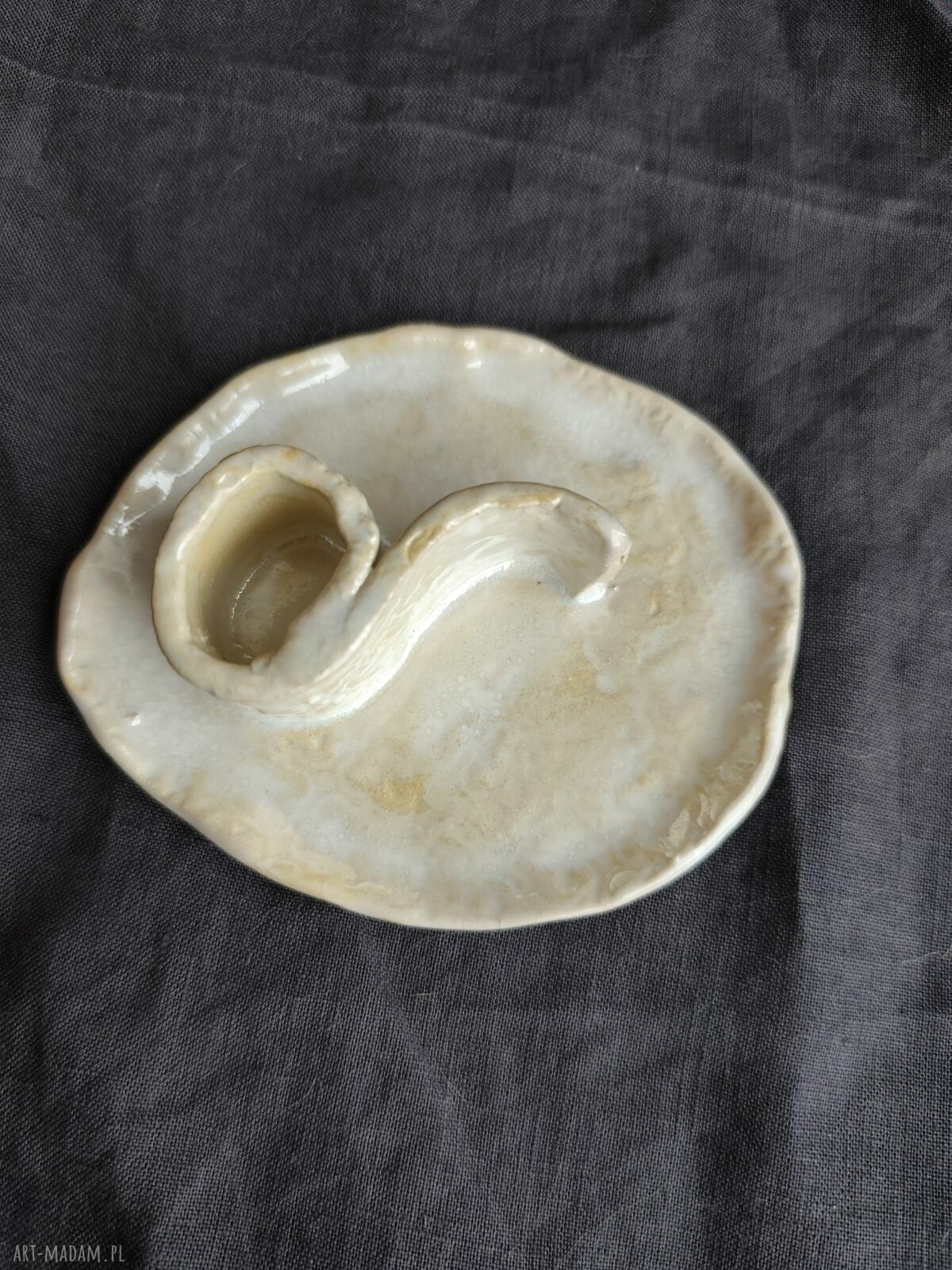 Ceramiczny pojemnik na kadzidełka Palo Santo (relaks) - ręcznie robiony