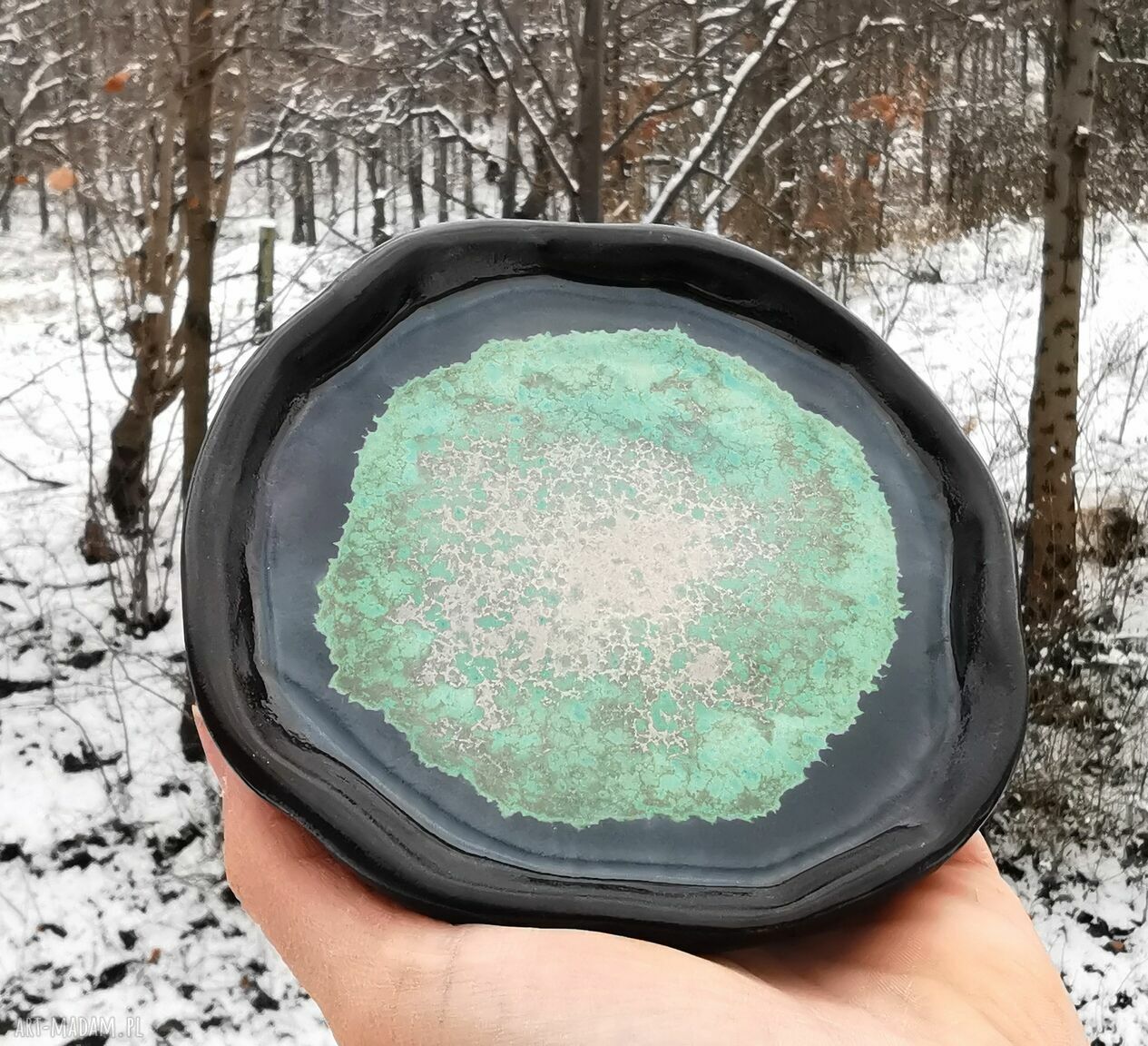 Ceramiczny talerzyk C413 na biżuterię i drobiazgi