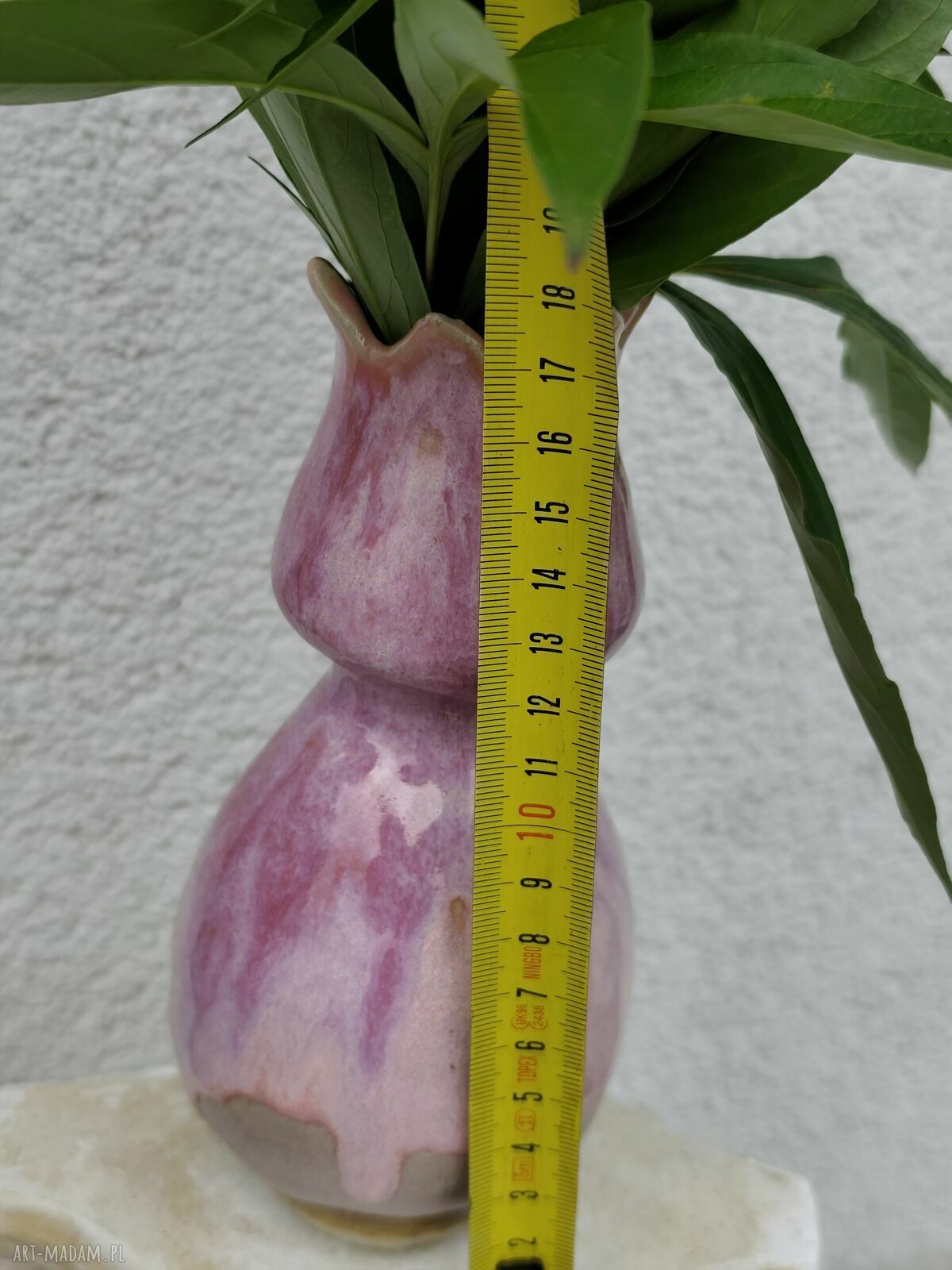 Wazon ceramiczny Tulipan - rękodzieło Wolna Chwila
