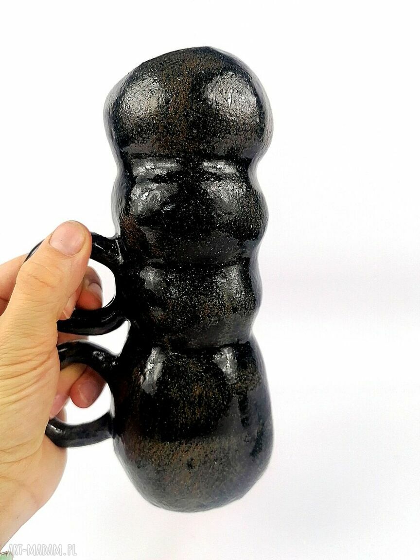 Wazon ceramiczny poLEPIONE - ręcznie lepiona dekoracja do Twojego wnętrza