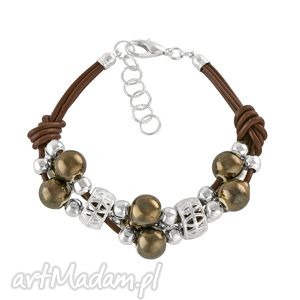 mandala grapes bracelet - chocolate