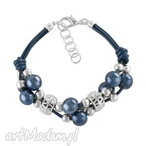 grapes bracelet - navy blue