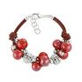 hand made bransoletki grapes bracelet red