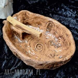 ceramiczna misa rytualna na palo santo - podstawka pod