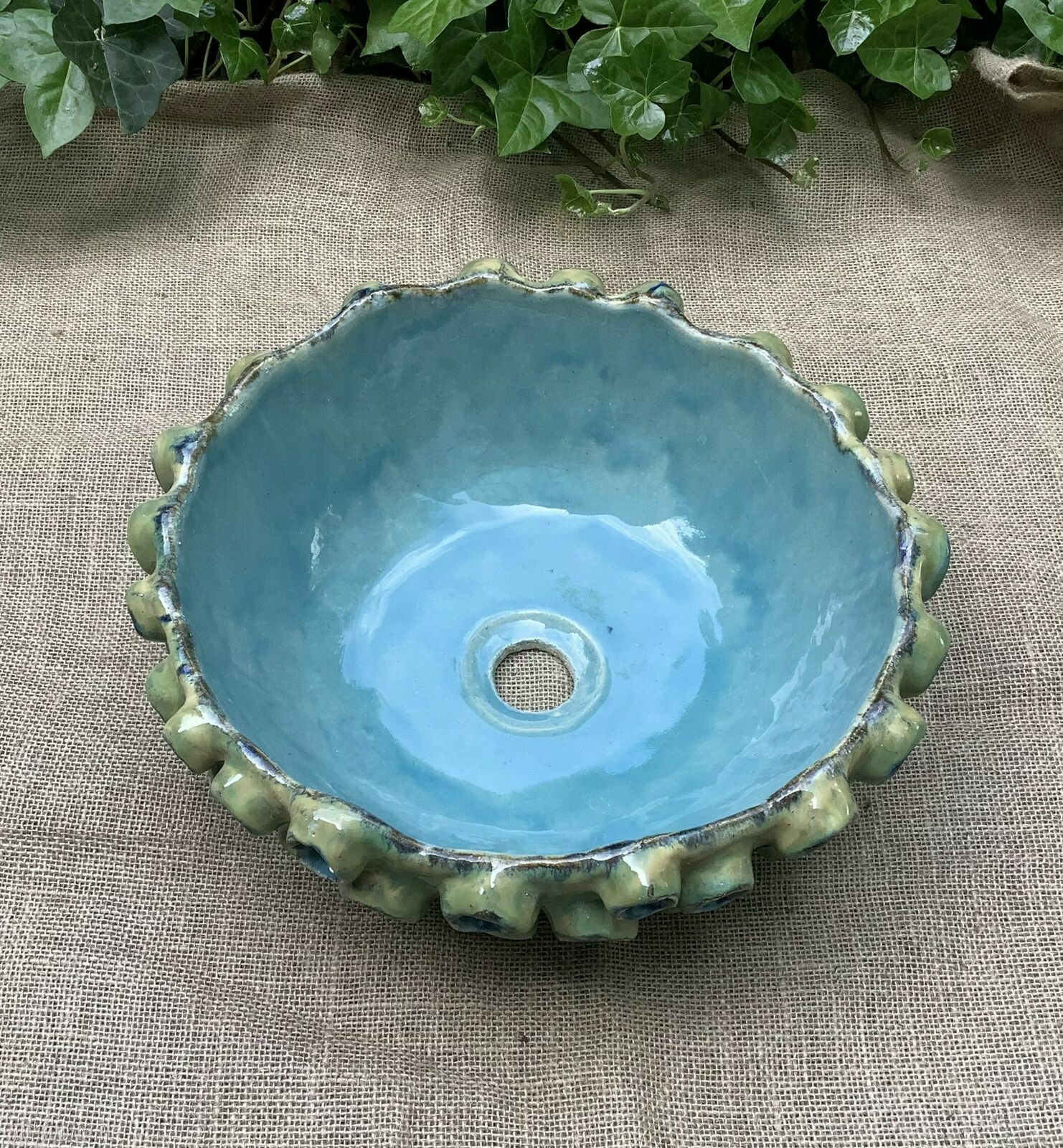 Umywalka ceramiczna Koralowiec - nablatowa, rękodzieło Ceramystiq studio