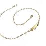 gustowne naszyjniki choker chain leaf -