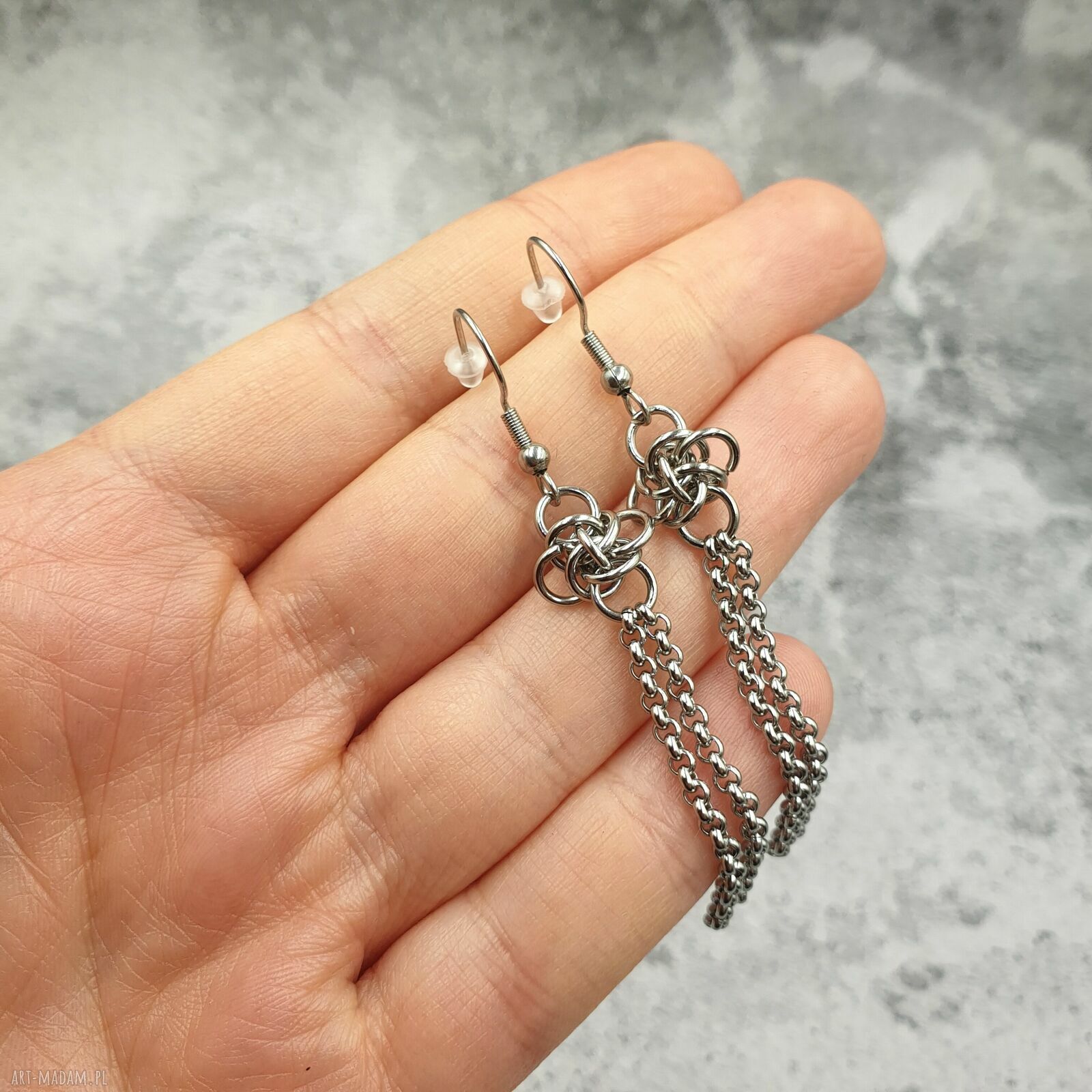 Kolczyki chainmaille - Persefona
