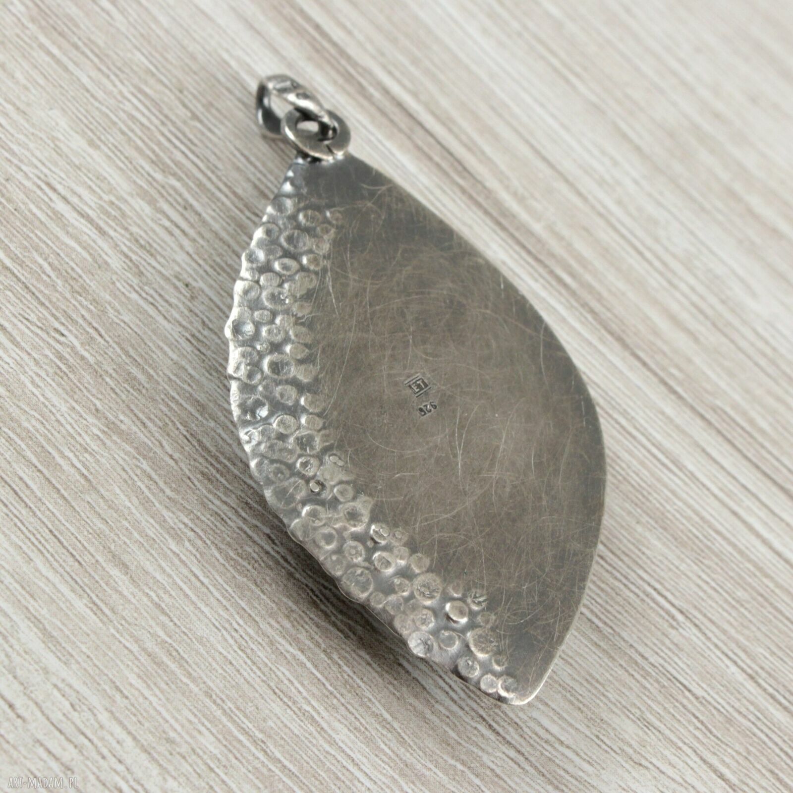 Chalcedon w srebrze 925 i 999 - wisior 1953a