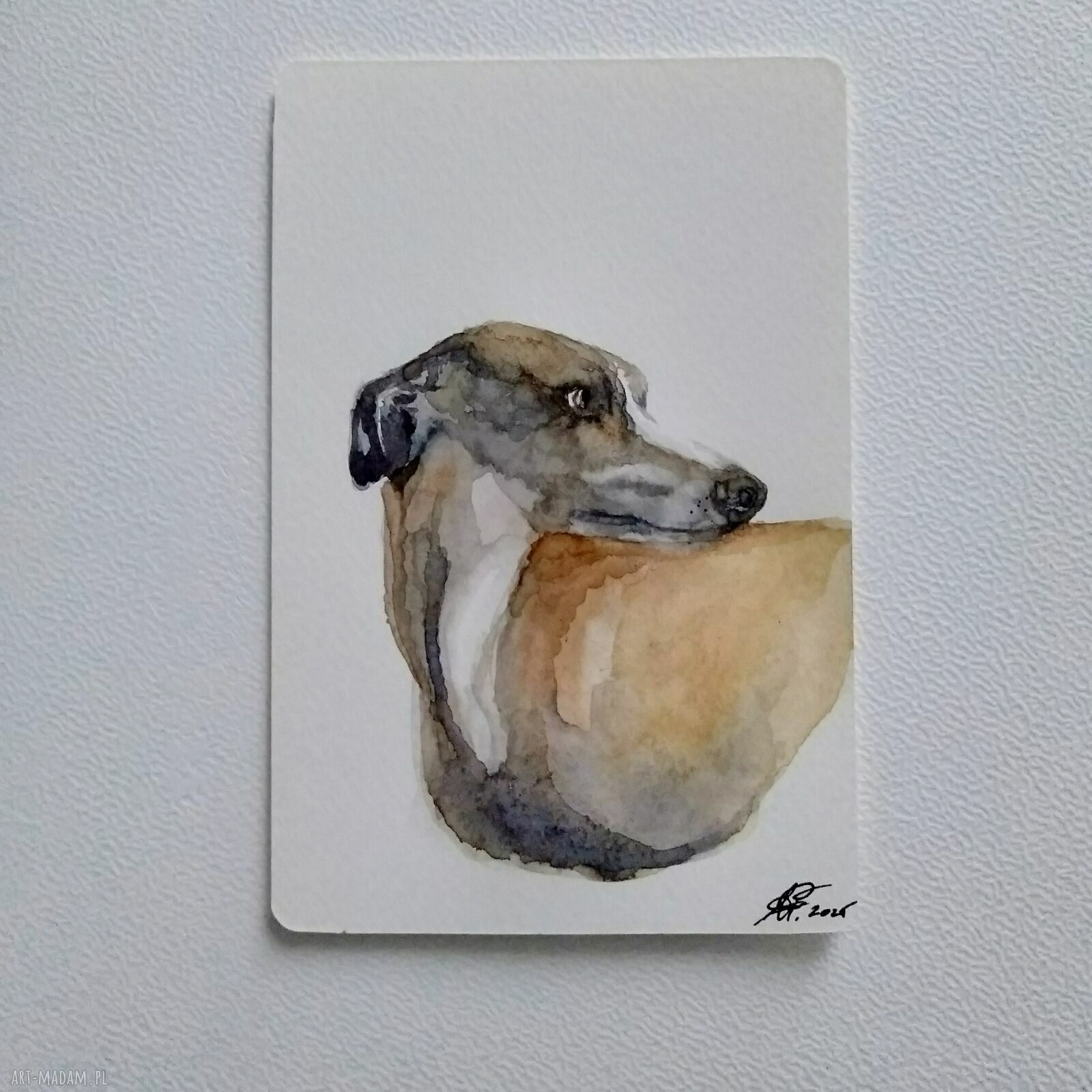 Chart - akwarela na papierze 10 x 15 cm