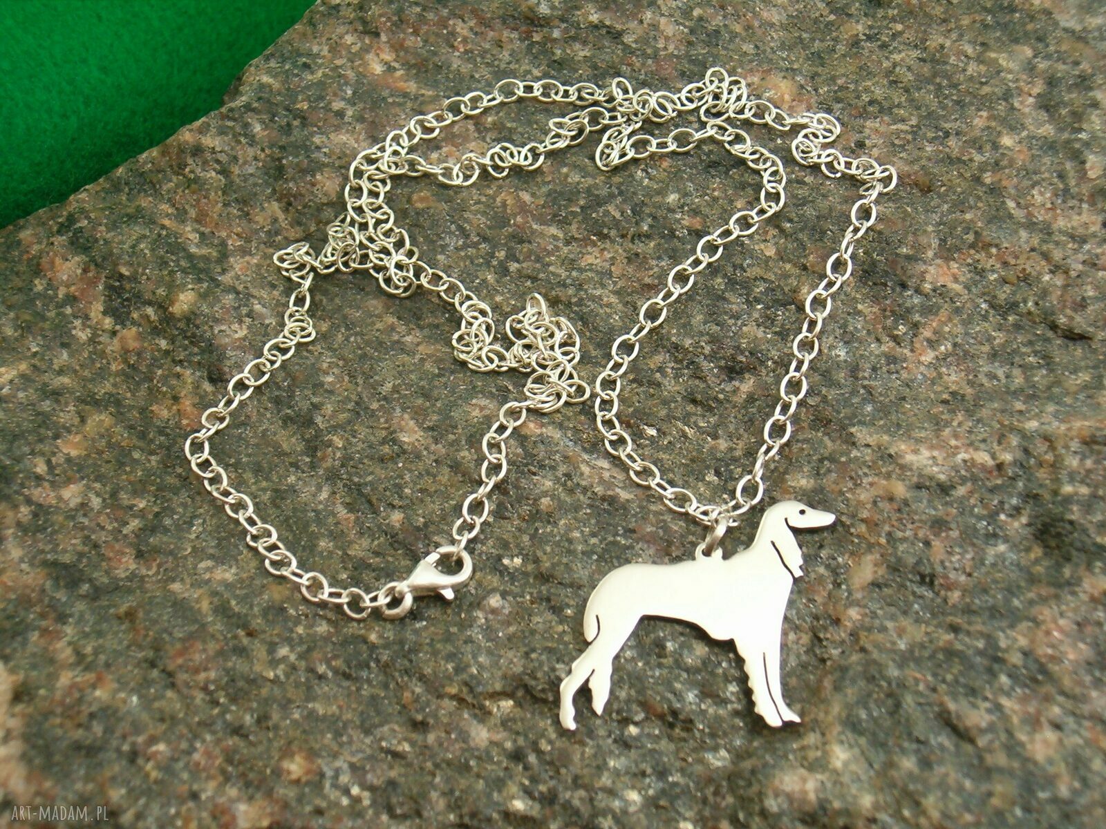 Naszyjnik srebrny 925 Chart Perski Saluki (nr 65)