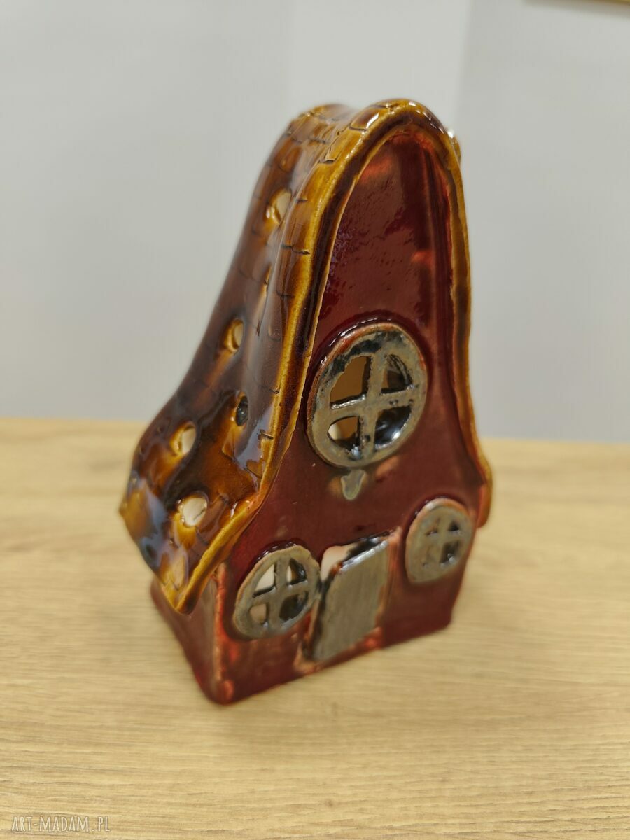 Chatka ceramiczna - lampion na Bożonarodzenie