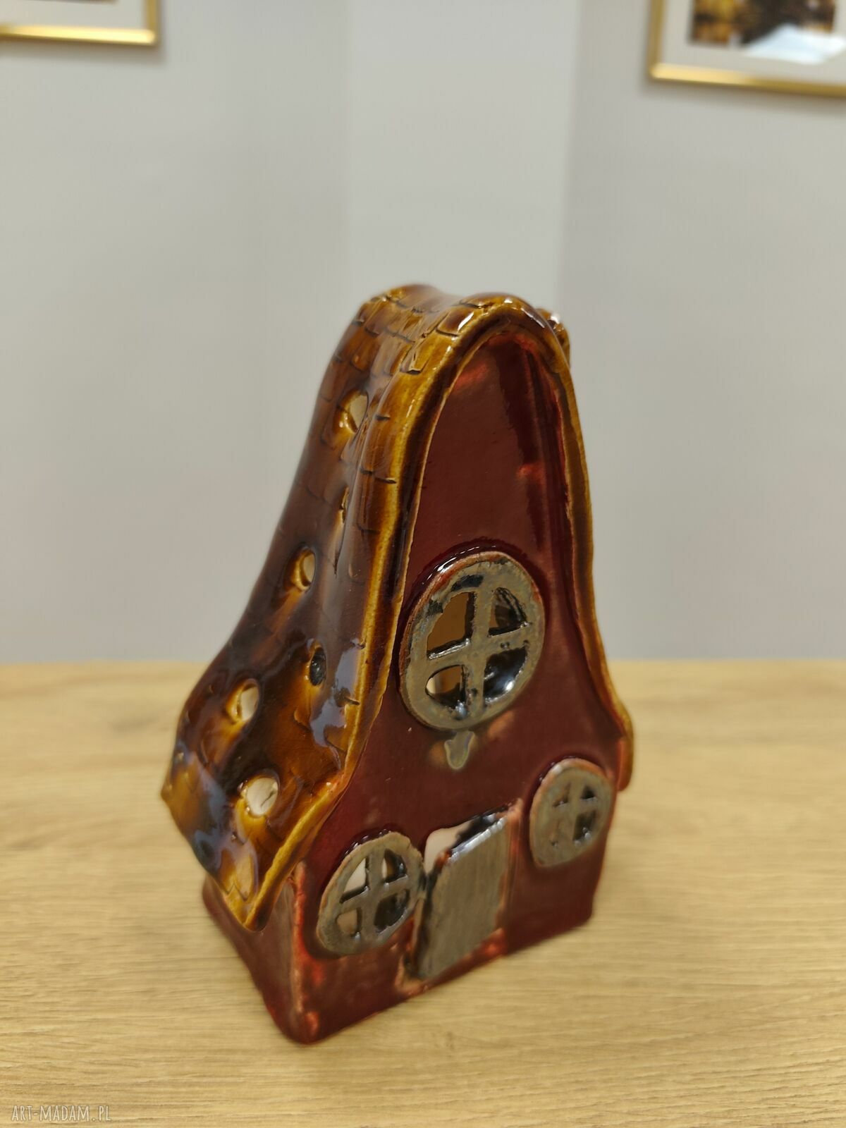 Chatka ceramiczna - lampion na Bożonarodzenie
