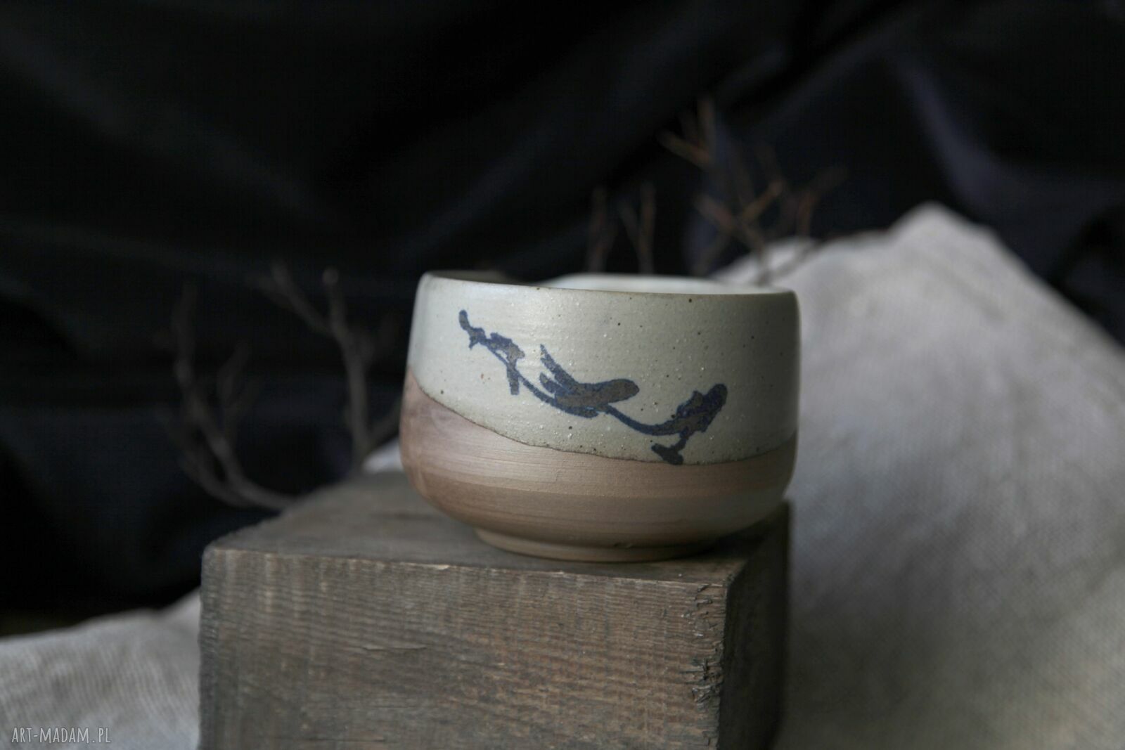 Chawan do matchy - czarka wypalona w piecu na drewno 360 ml