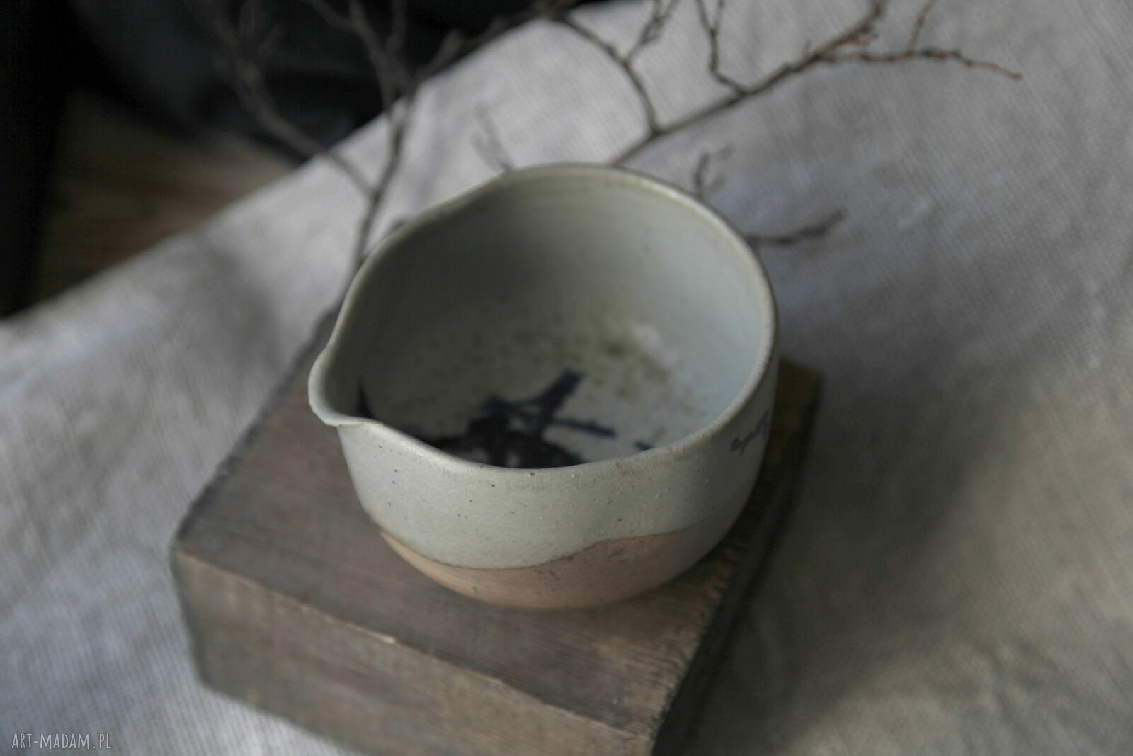 Chawan do matchy - czarka wypalona w piecu na drewno (360 ml)