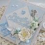 autorskie scrapbooking kartki chrzest pamiątka chrztu św. chłopca