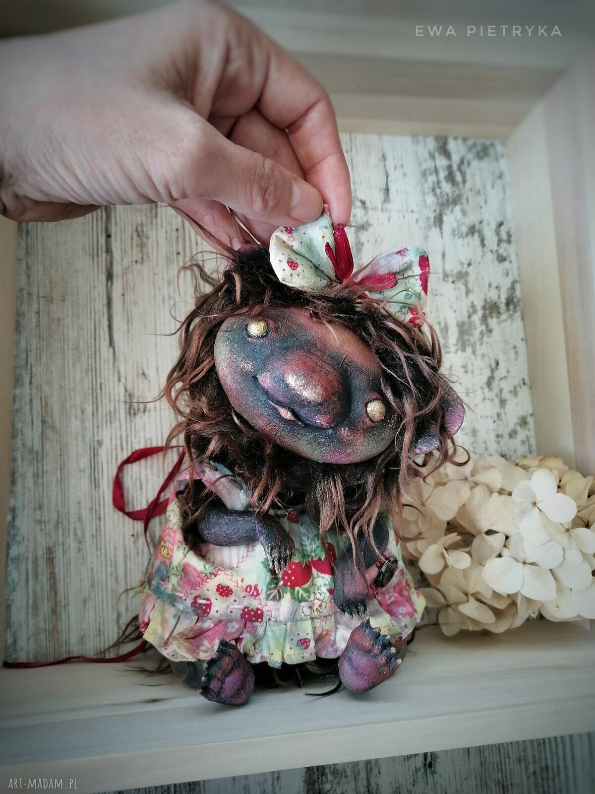 Chochlik Elżbieta e-piet - artystyczna lalka kolekcjonerska 16 cm