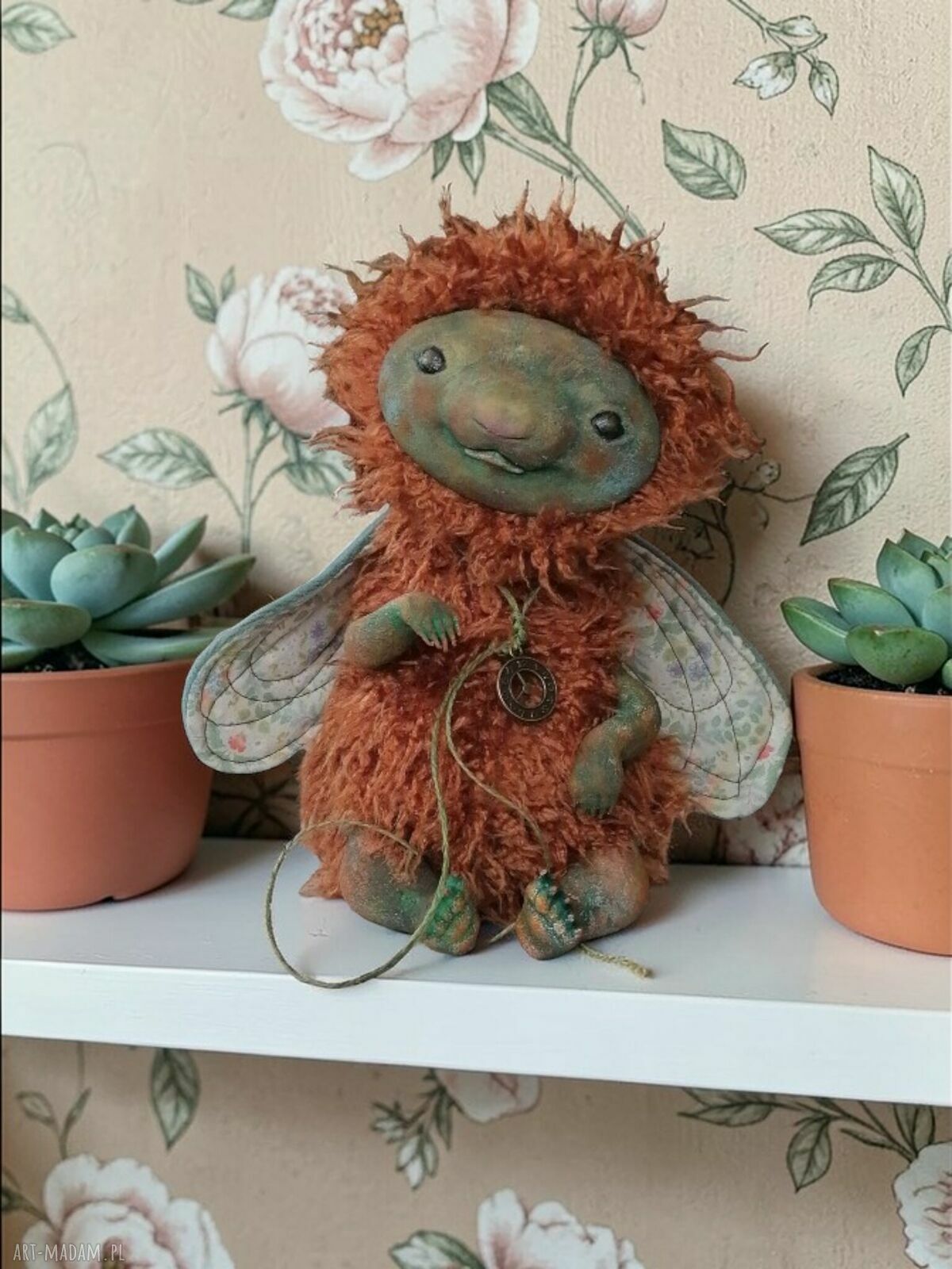 Chochlik Miodojadek e-piet - artystyczna lalka kolekcjonerska na półkę
