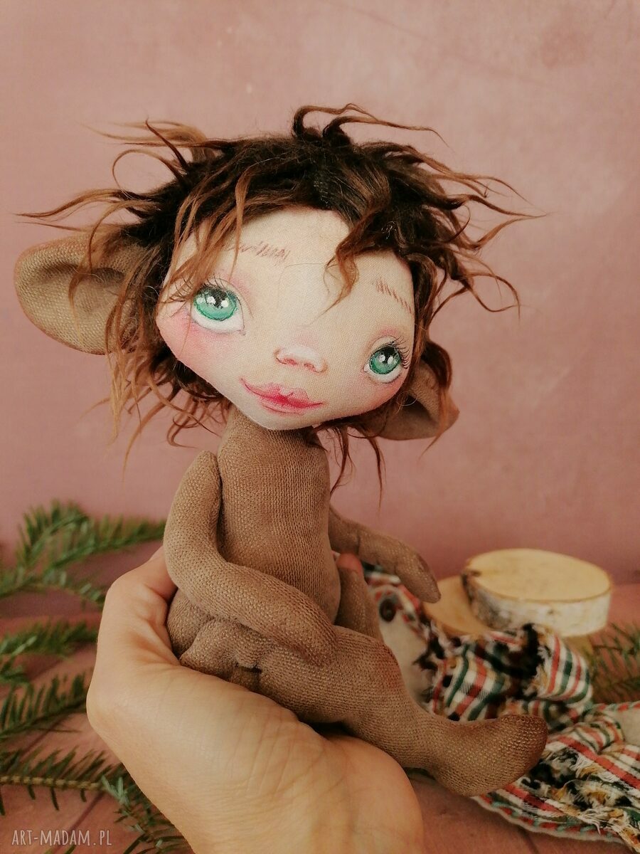 Chochlik Misiowaty e-piet - artystyczna lalka kolekcjonerska 22 cm