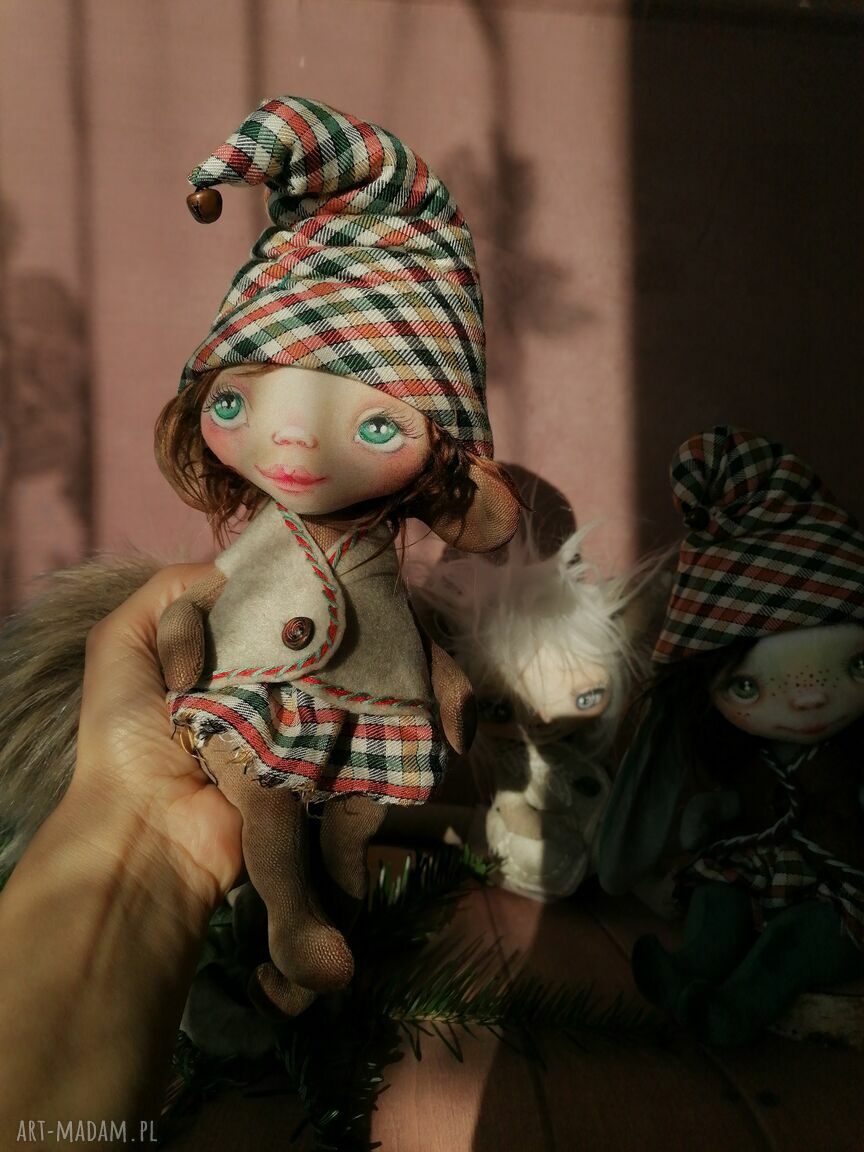 Chochlik Misiowaty e-piet - artystyczna lalka kolekcjonerska 22 cm