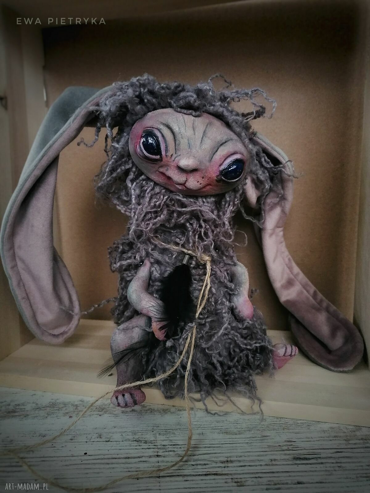 Chochlik złośliwy e-Piet 20 cm - artystyczna lalka kolekcjonerska