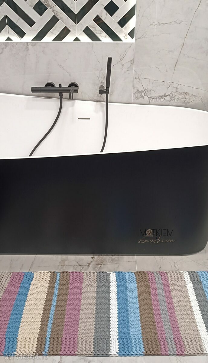 Dywan chodnik Claude 60/120 cm ze sznurka bawełnianego - boho multikolor