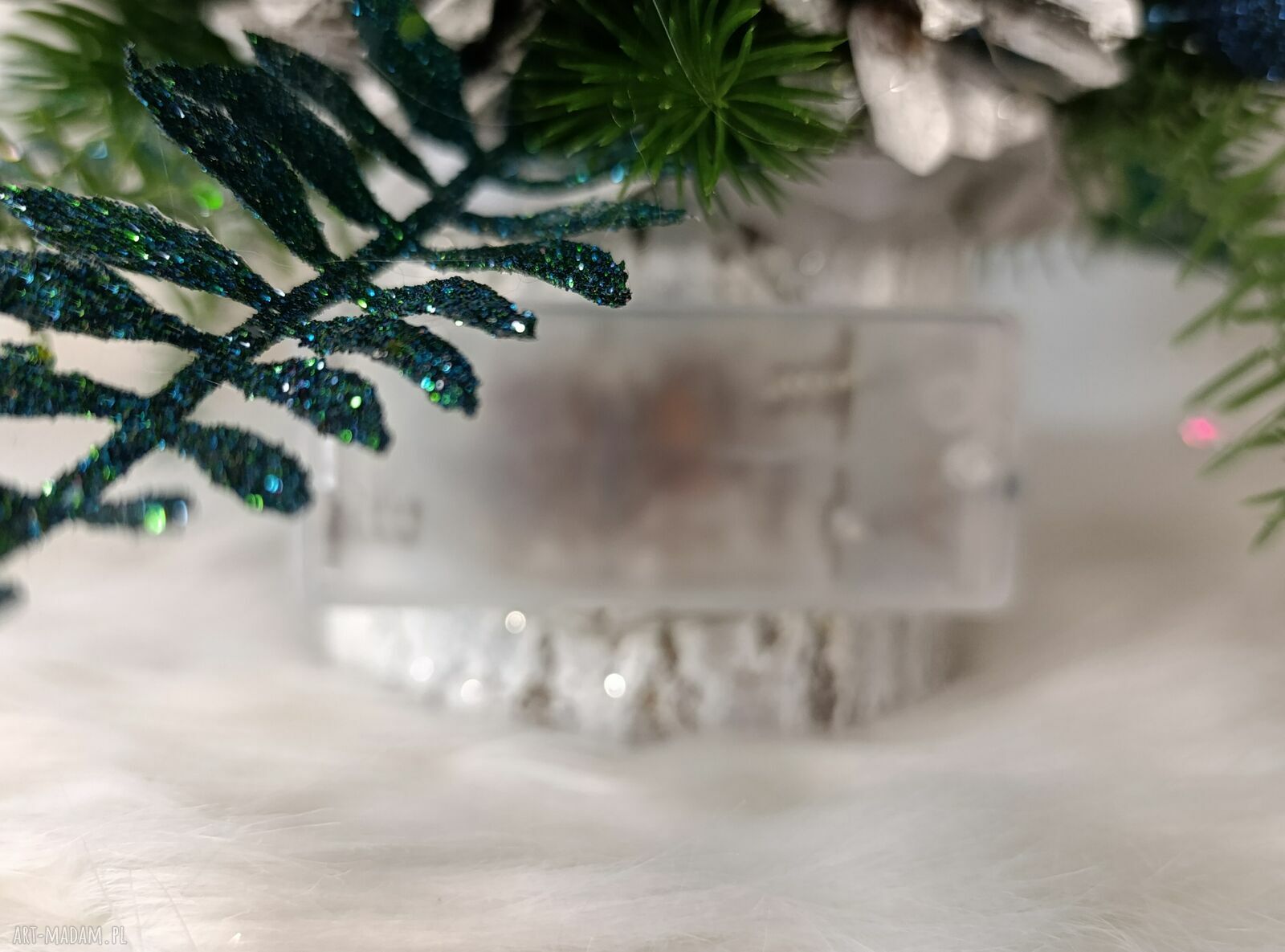 Choinka Glamour z Ptaszkami LED - dekoracja na Boże Narodzenie