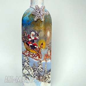 magisches atelier święty mikołaj dekoracyjna butelka - święta