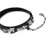 ręcznie wykonane naszyjniki choker 2 w 1 /black flower/