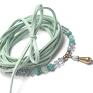 niebanalne naszyjniki srebro choker 2 w 1 - mint