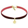 autorskie naszyjniki choker bordeaux velvet