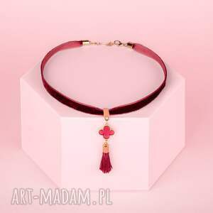 ki ka pracownia choker - burgund chwost