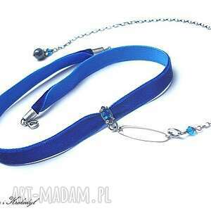 choker cobalt smycz - naszyjnik