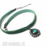 handmade naszyjniki choker emerald