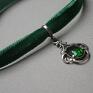 zielone choker emerald - naszyjnik